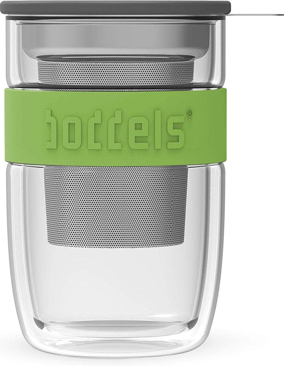 Boddels SEEV dubbelwandig theeglas - 38 cl - Groen