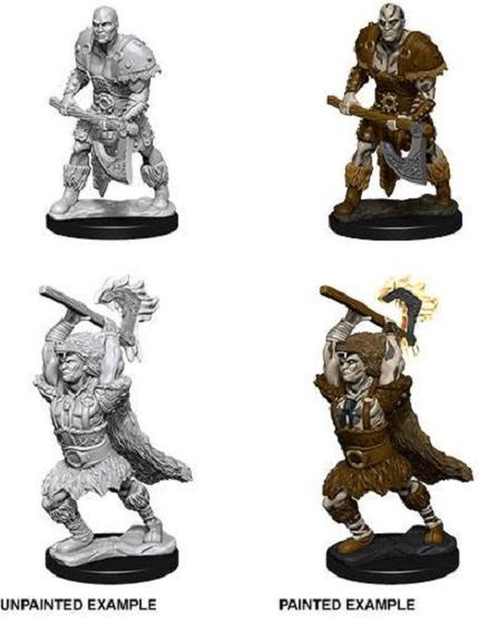 Dungeons and Dragons Miniatures - Nolzur's Marvelous - Goliath Male Barbarian - Miniatuur - Ongeverfd