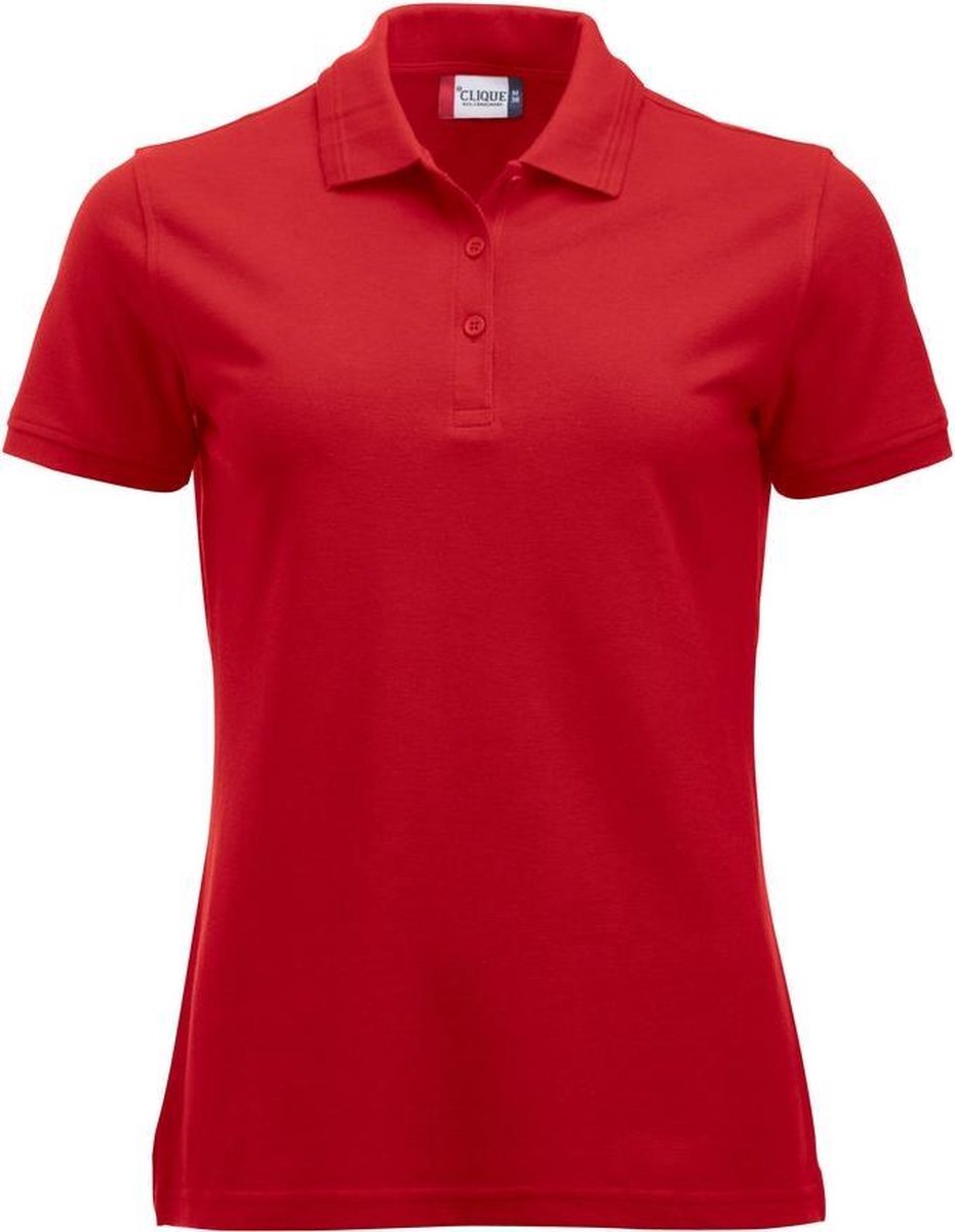 Clique Manhattan Dames Polo Rood maat S