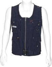 T'RIFFIC® STORM Werkgilet Canvas washed 100% katoen Marine size L