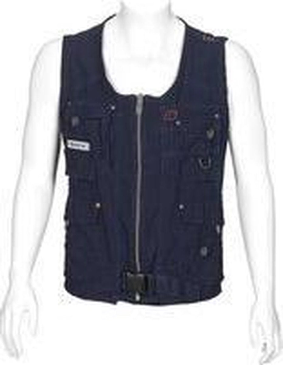 T'RIFFIC® STORM Werkgilet Canvas washed 100% katoen Marine size L
