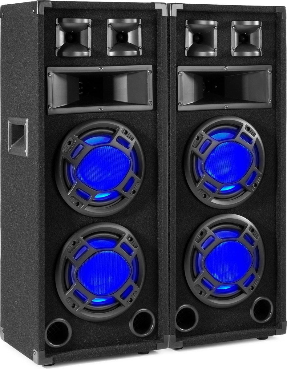 Speakerset - Set van 2 Fenton BS208 speakers met 8 woofers