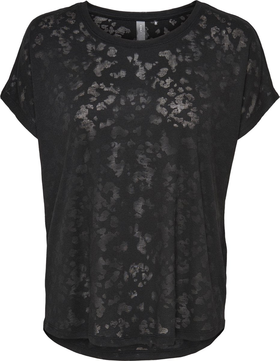 ONLY PLAY ONPMARNA LOOSE BURN OUT SS TEE Dames T-shirt - Maat L
