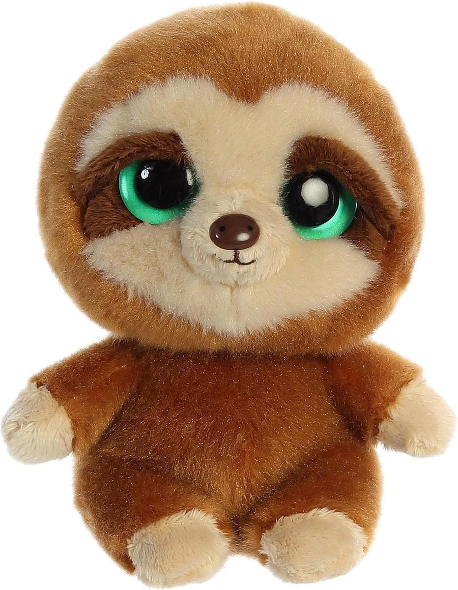 Pluche luiaard knuffel van 15 cm - kinder speelgoed knuffels