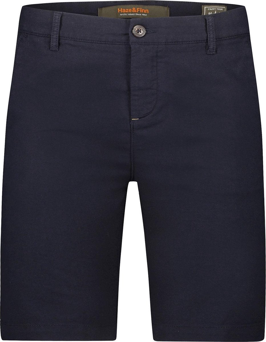 Haze&Finn Korte Broek Structuur Navy Blauw (MC15-0520 - Navy)