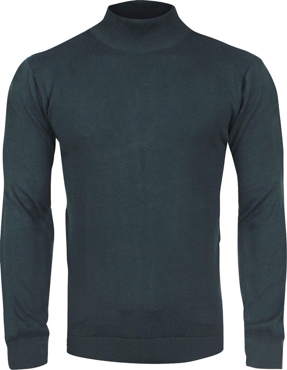 Ferlucci – Exclusieve Heren Trui met Turtleneck Col – Groen