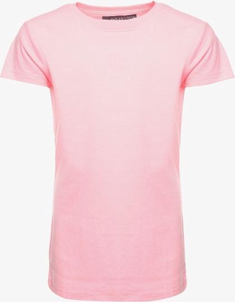 TwoDay basic meisjes T-shirt - Roze - Maat 134/140