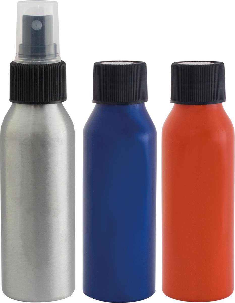 Travelsafe Bottles Kit -  Aluminium - set 3 stuks