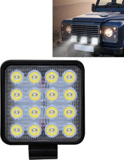 12W wit licht vierkant gevormde waterdichte autoboot Marine werklampen Spotlight LED-lampen