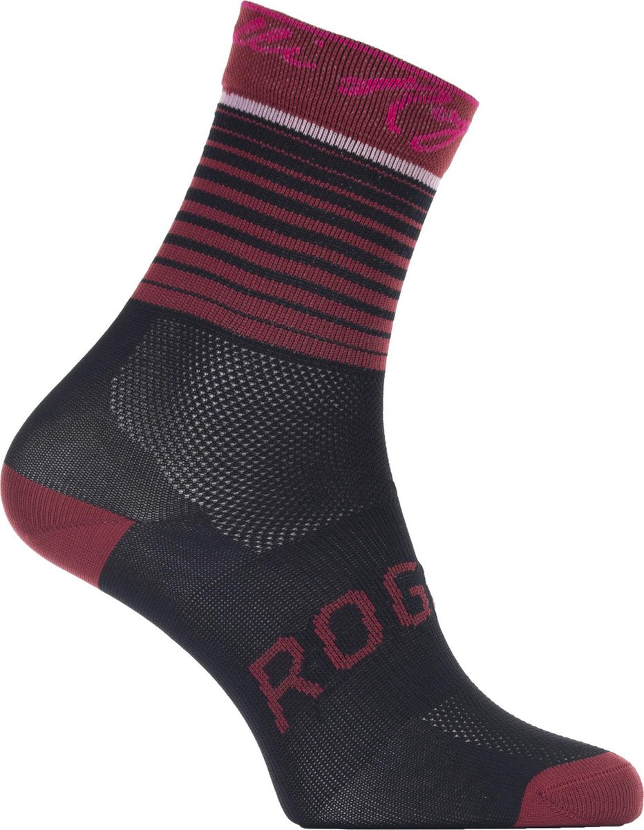 Rogelli Ds Wielersok Impress Bordeaux/Roze 40-43