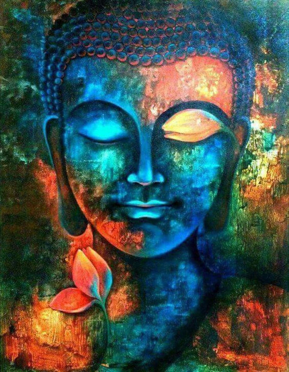 Diamond Painting Boeddha - 40 x 50 cm - Zelf Tekenen - Diamanten Tekening – Speelgoed