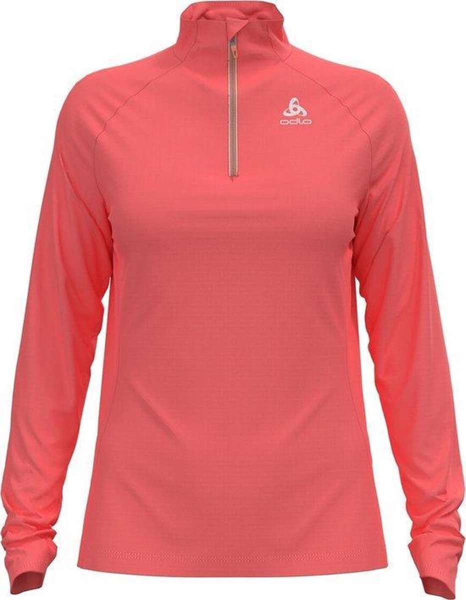 ODLO Midlayer Essential 1/2 Zip Dames - Siesta - Maat L