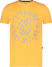 Haze&Finn T-shirt Husky Water Logo Geel (MC15-0005 - MuskMelon)