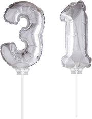 Folie Ballon Zilver "31" (40CM)