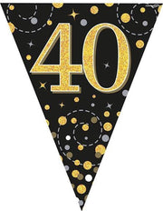 Vlaggenlijn 40 jaar Zwart Goud