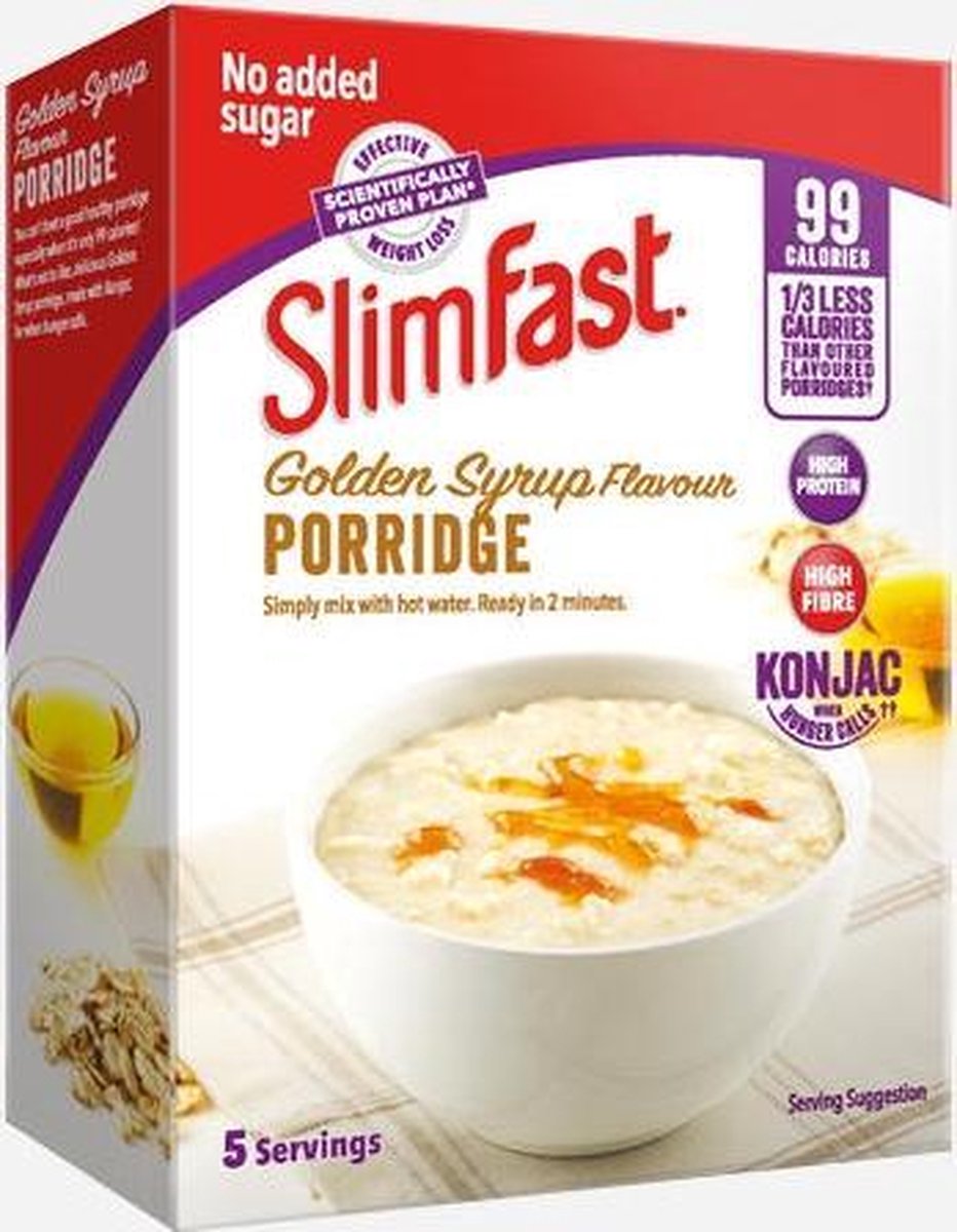Slim Fast SlimFast Golden Syrup - Sport snack - 145 gram (4 shakes) - Golden Syrup