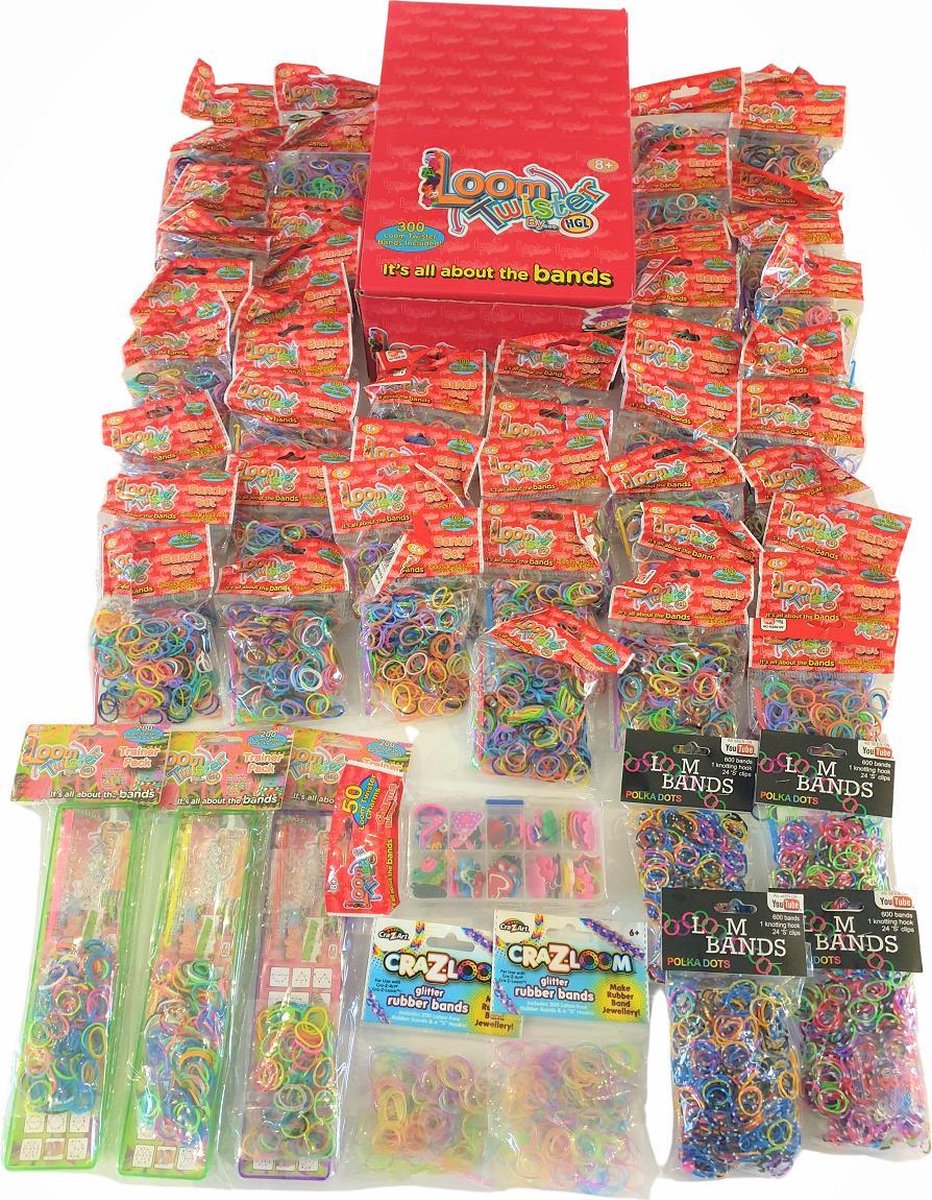 Loom Starterspakket 18.000-delig - Compleet loompakket incl. loomelastiekjes