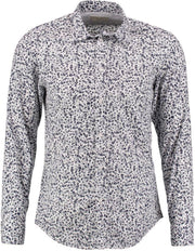 Diesel off white blauw slim fit overhemd - valt 1 maat kleiner - Maat M