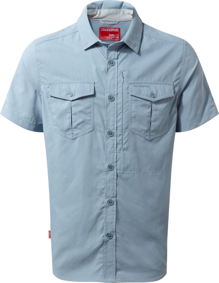 Craghoppers Blouse Adventure Short Heren Polyamide Blauw Maat L