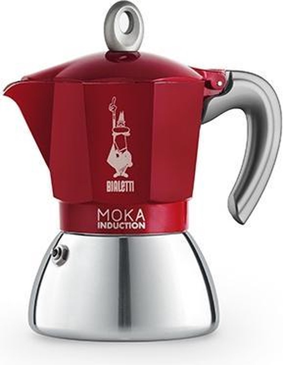 Bialetti Moka Inductie Percolator Rood 2-kops - 100ml