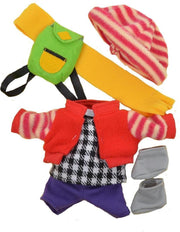 Monchhichi Boutique Jas met Sjaal - Poppenkleding