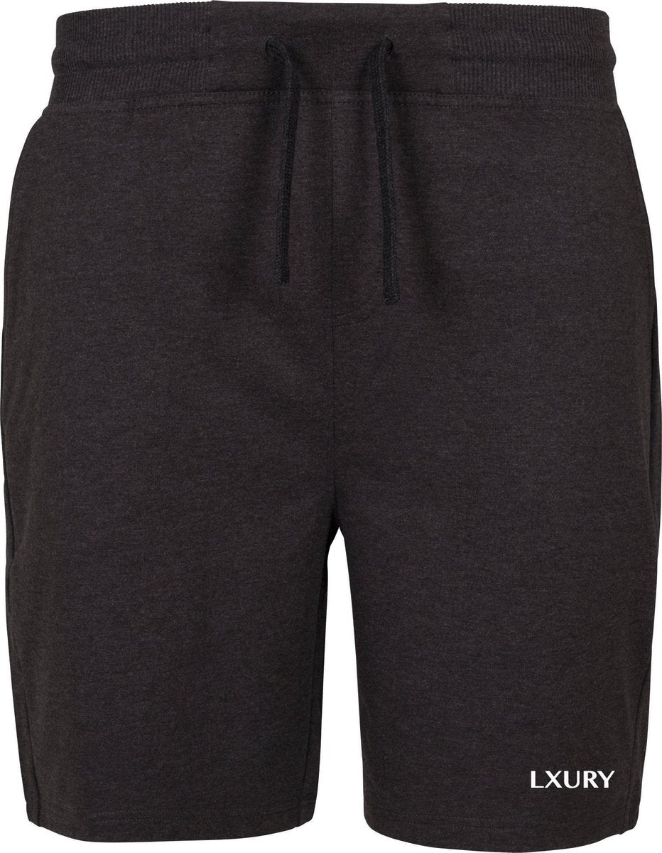 LXURY Korte Broek Charcoal Maat XXL - Joggingbroek - Korte Broek - Sweatshort - Katoen - Heren -