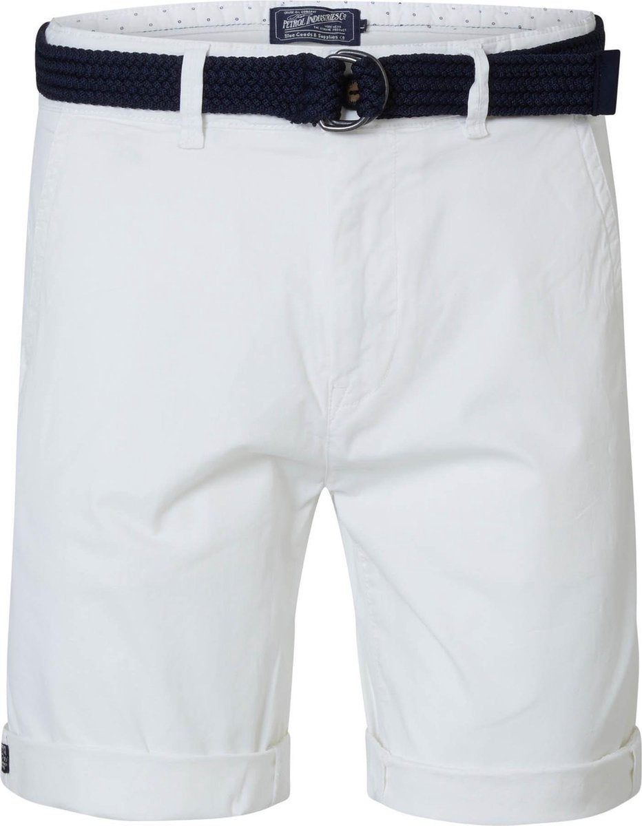 Petrol Industries - Heren Chino short - Wit - Maat L