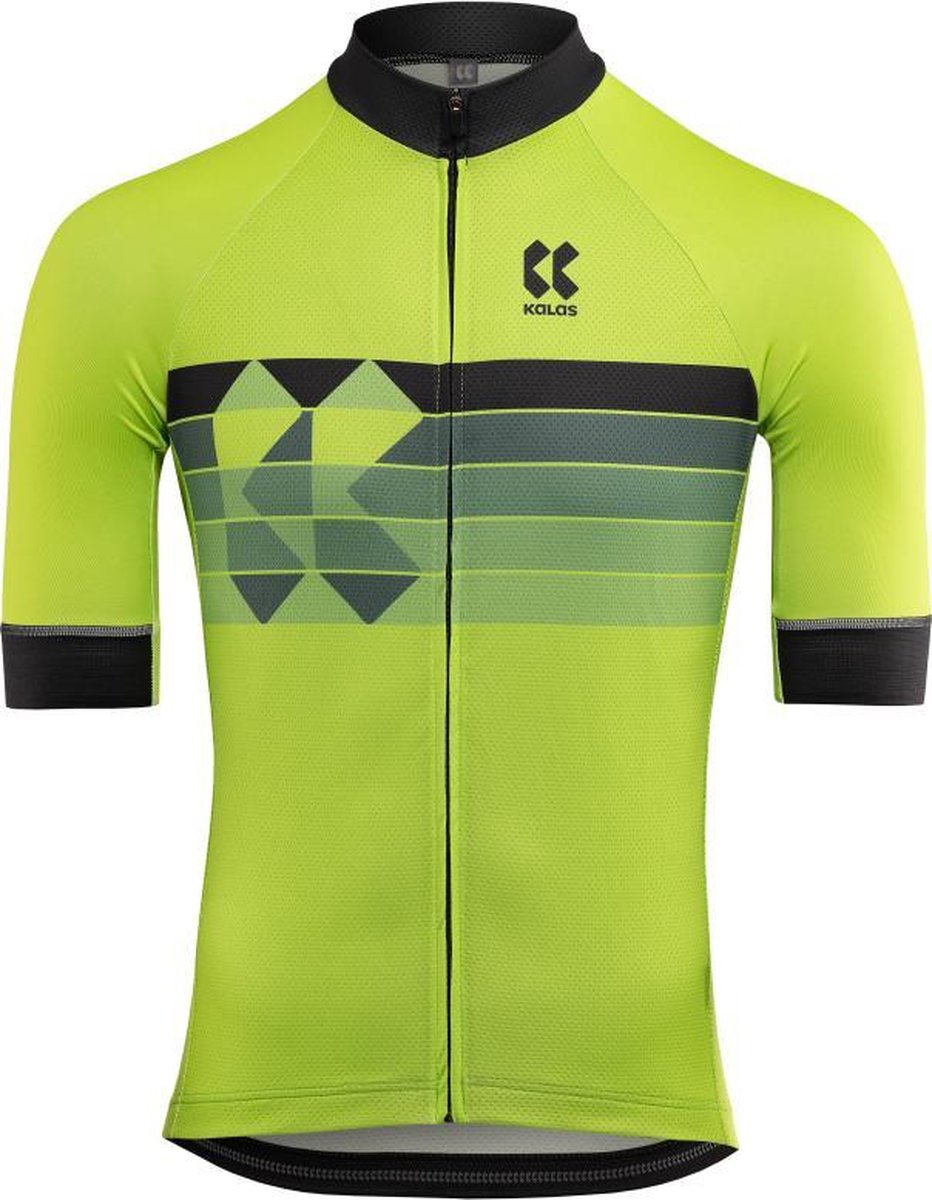 Kalas Motion Z Fietsshirt Heren Groen/Zwart Maat 5/XL