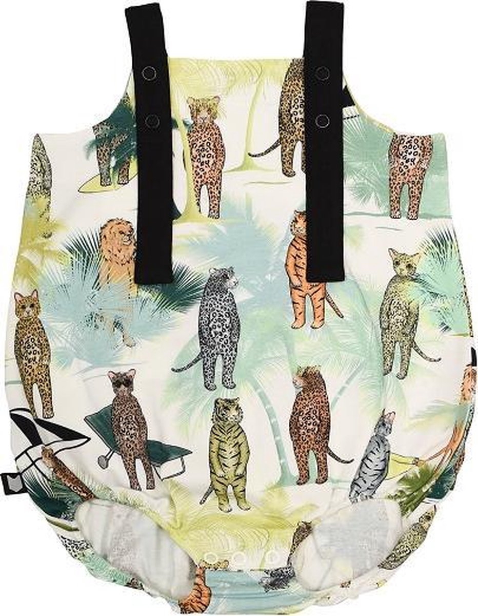 HEBE - romper - spagettibandjes - dierenprint - Maat 62/68