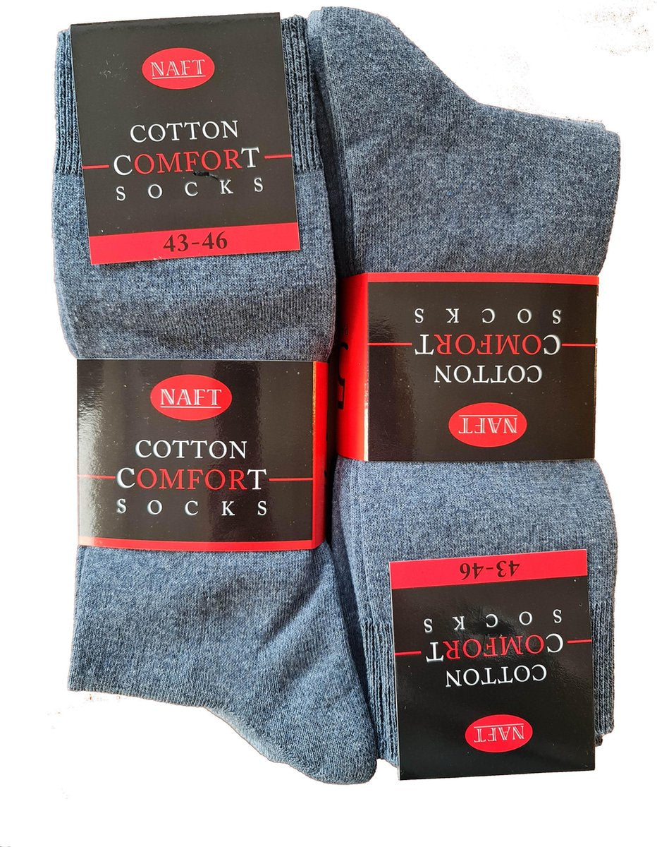 Comfort - Herensokken - Jeans mix - 10 Paar - Maat 43-46