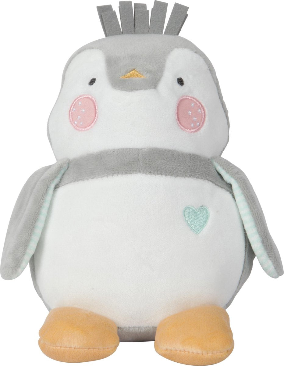 Tiamo Knuffel Lou-lou 28 Cm Pluche Grijs/wit