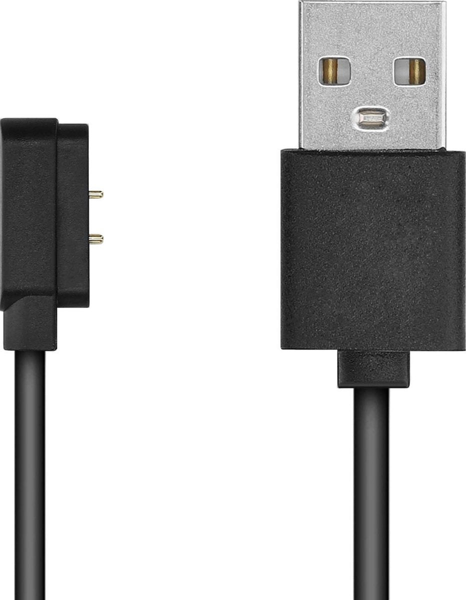 kwmobile USB-oplaadkabel voor Xiaomi Haylou solar LS05 - kabel voor fitnesstracker - zwart