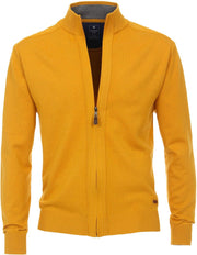 Redmond heren vest katoen - met rits - geel -  Maat: 3XL