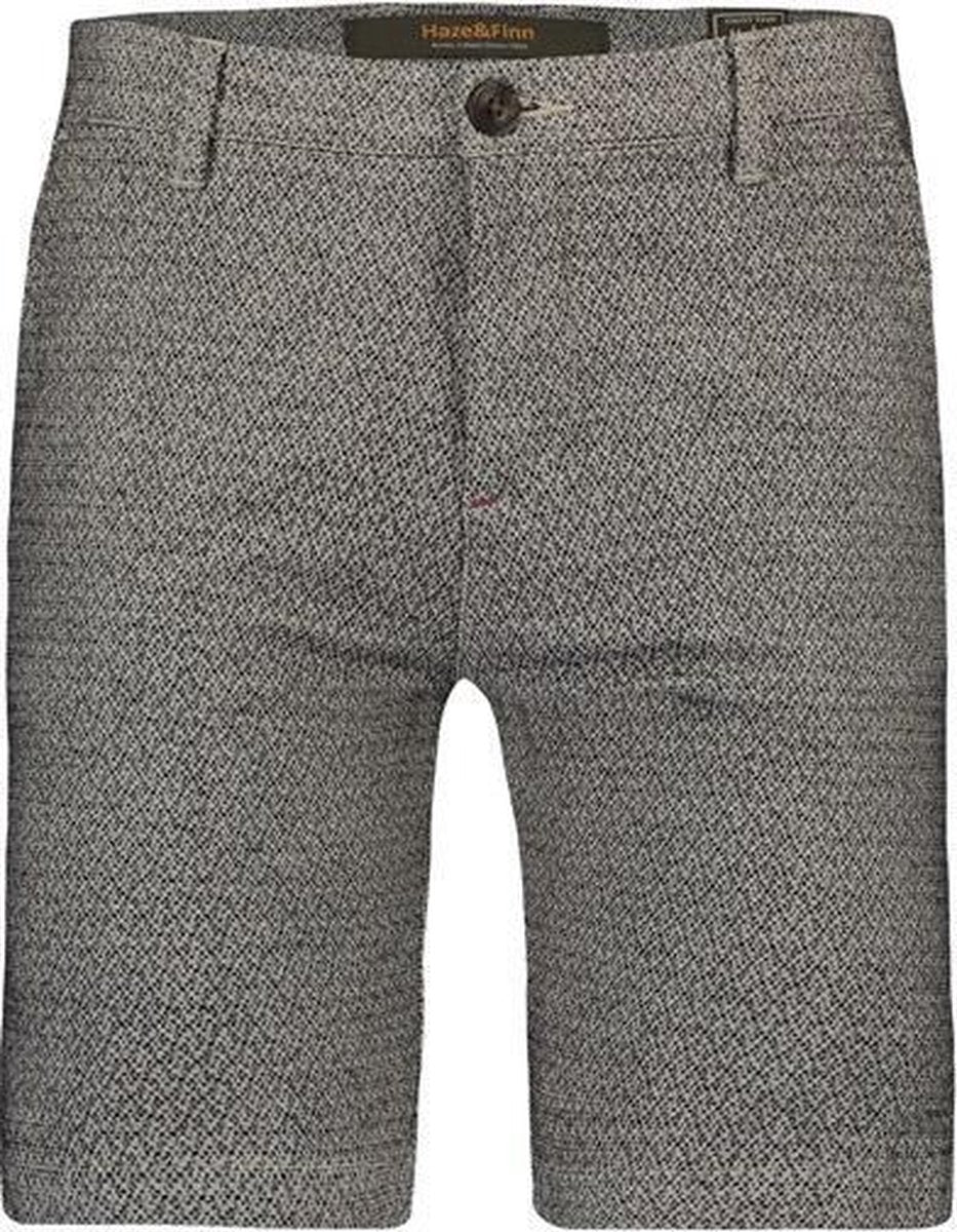 Haze&Finn Korte Broek Structuur Grijs/Zwart (MU13 - 0550 - Grey-Black)