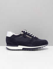 Hassia 301813 sneakers dames blauw  3276 blue silver suede 38