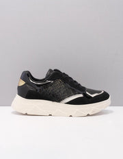 TANGO kady fat 16 Sneakers women Maat: 37 black g black-gold pony