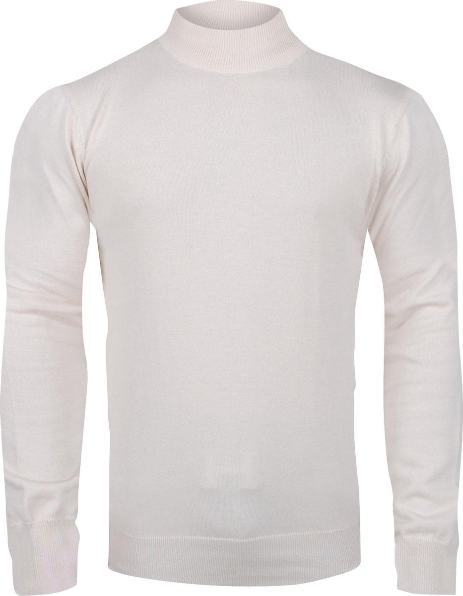 Ferlucci – Exclusieve Heren Trui met Turtleneck Col - Wit