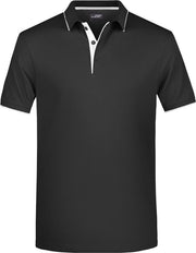Polo shirt Golf Pro premium zwart/wit voor heren - Zwarte herenkleding - Werkkleding/zakelijke kleding polo t-shirt 2XL