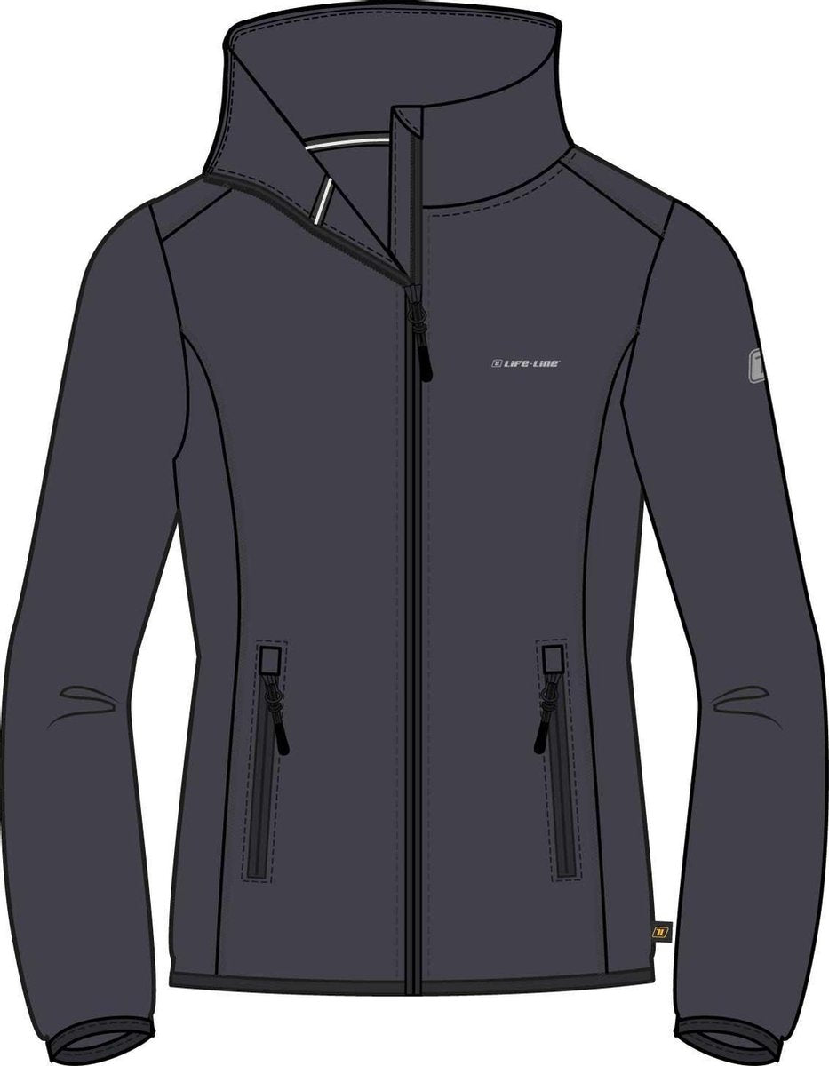 Denise Dames Fleece Vest - Ebony