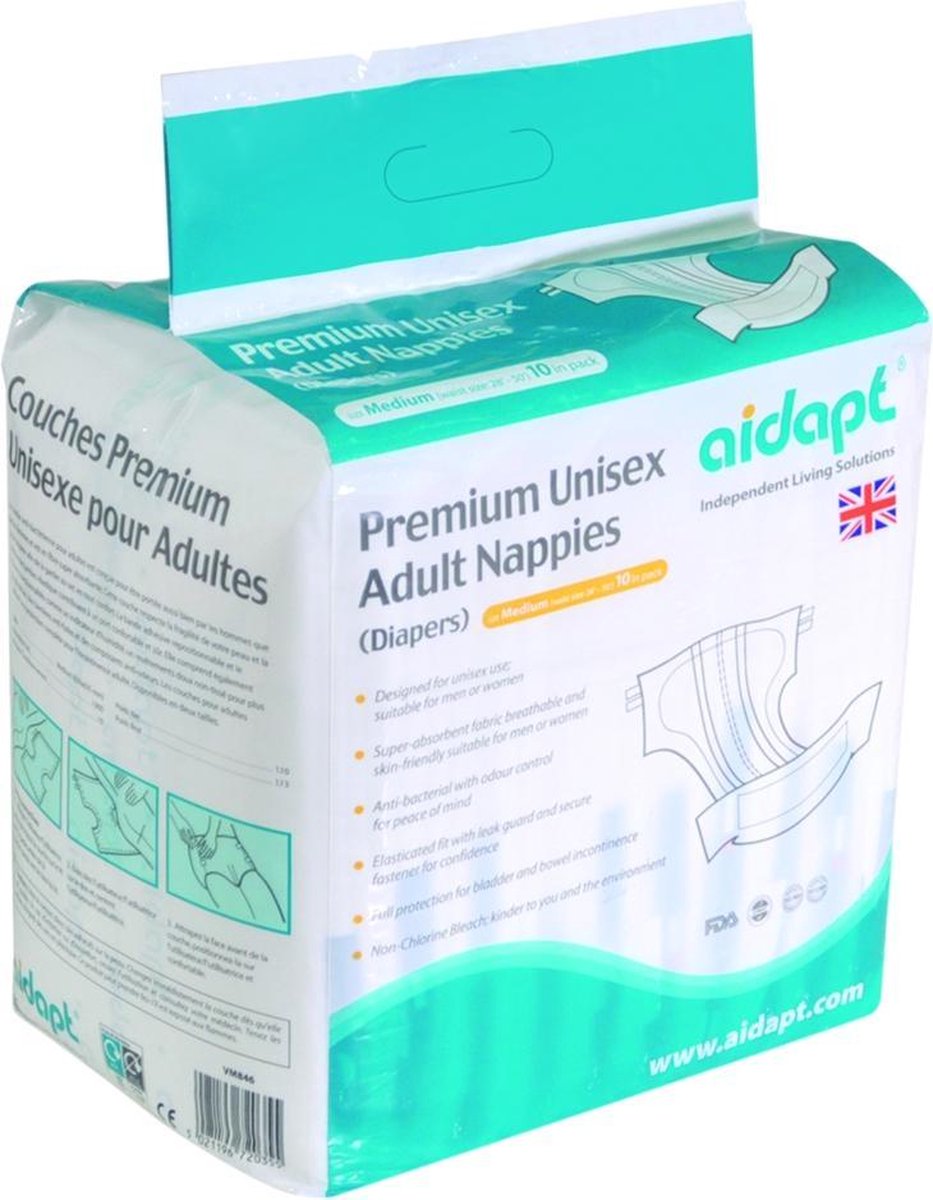 Aidapt luiers voor volwassenen - unisex