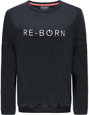 Re-Born Ronde Hals Trui Lange Mouw Dames - Zwart - Maat L