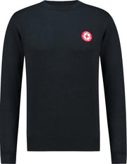 Haze&Finn Trui Ronde Hals Met Logo Navy (MC13-0201 - Sapphire-AmericanRed)