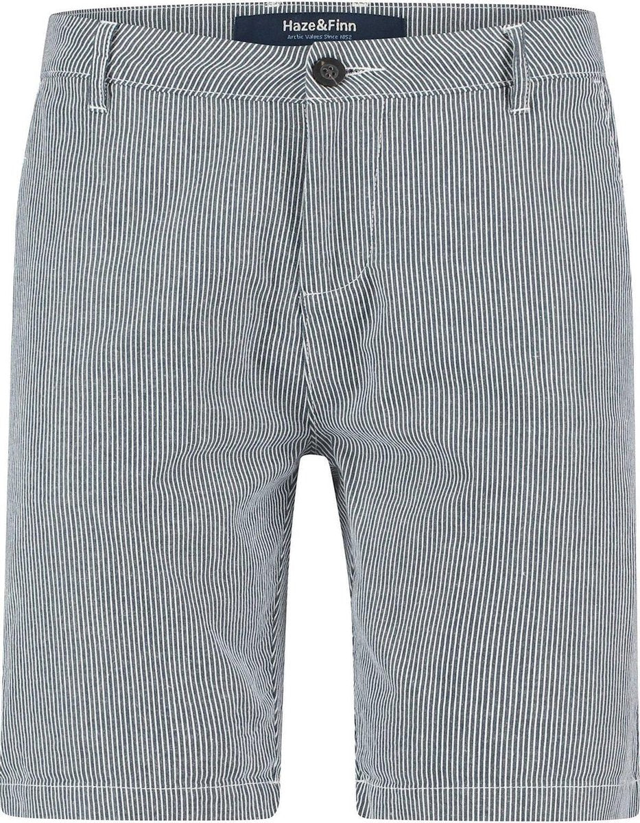 Haze&Finn Korte Broek Streep Navy/Wit (MC15-0531 - Navy-White)