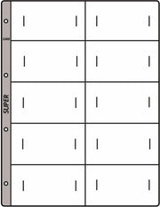 Hartberger GM8 SUPER bladen speciaal voor coincards (5x) nsteekbladen voor de verzamelaar! - extra stevige en degelijke kwaliteit
