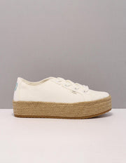 TOMS Cassiah Dames Espadrilles - White - Maat 39