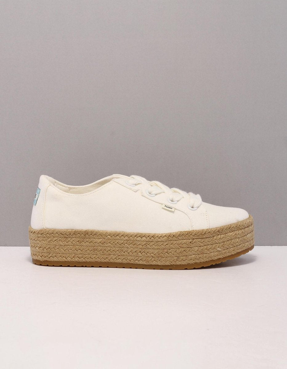 TOMS Cassiah Dames Espadrilles - White - Maat 39