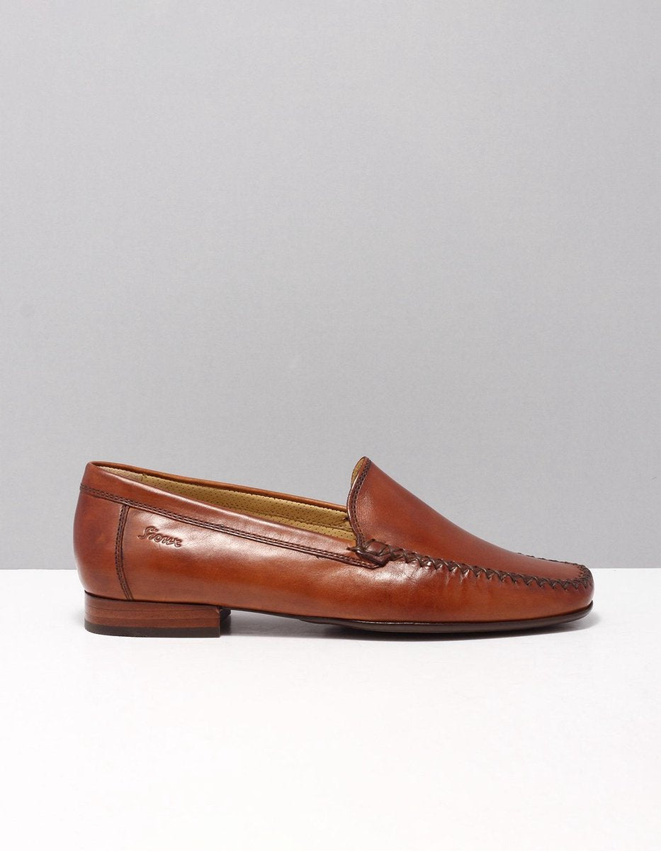 Sioux CAMPINA - Volwassenen Instappers - Kleur: Cognac - Maat: 42