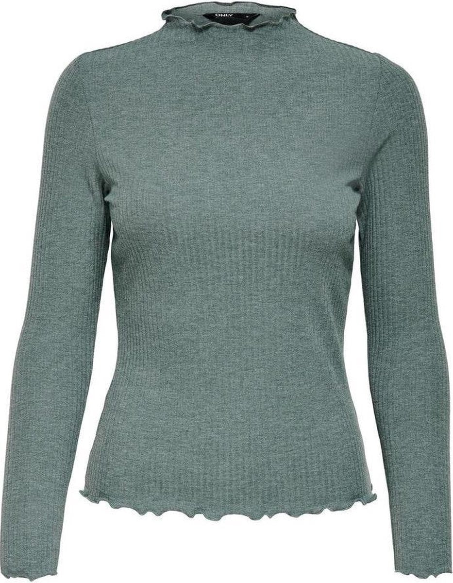 Onlemma L/s High Neck Top Noos Jrs 15180040 Balsam Green/melange