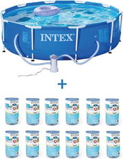 Intex 28202GN Frame Zwembad 305x76cm + Pomp + 12x A Filtercartridges