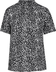 Blouse in bedrukte viscose